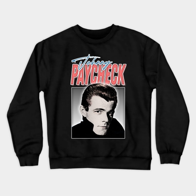 Johnny Paycheck / Retro Style Country Artist Fan Design Crewneck Sweatshirt by DankFutura